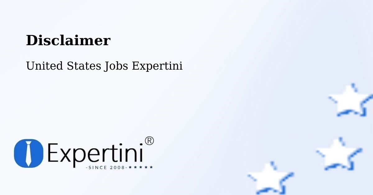 Disclaimer – Hialeah - United States Jobs Expertini